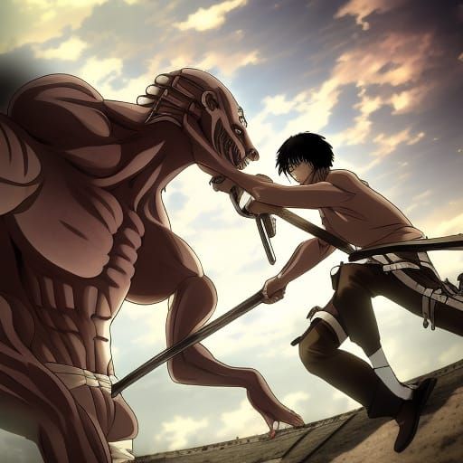 David and Goliath: Epic Anime Battle in 8K