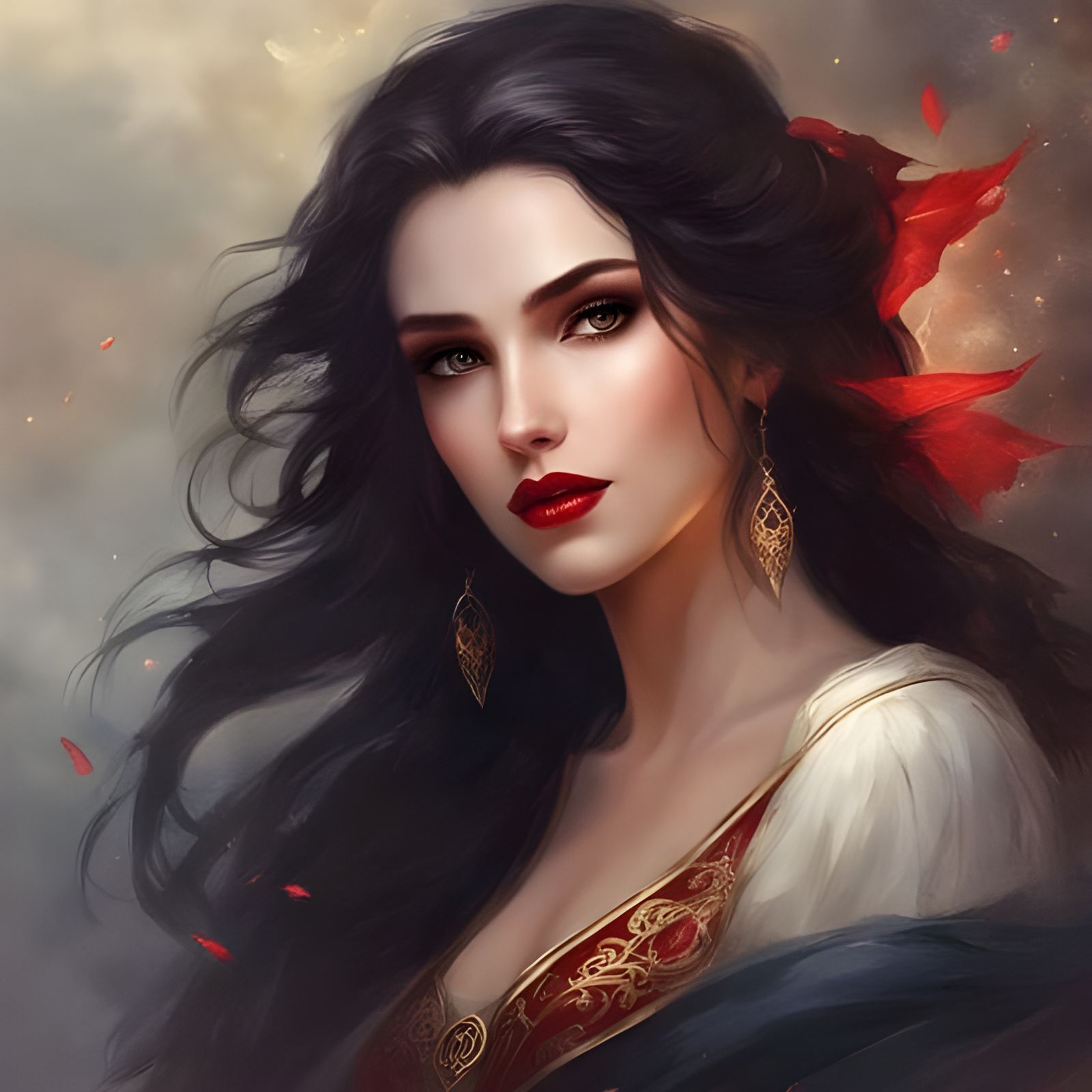 Vampire-Style Medieval Beauty in Royo-Inspired Fantasy