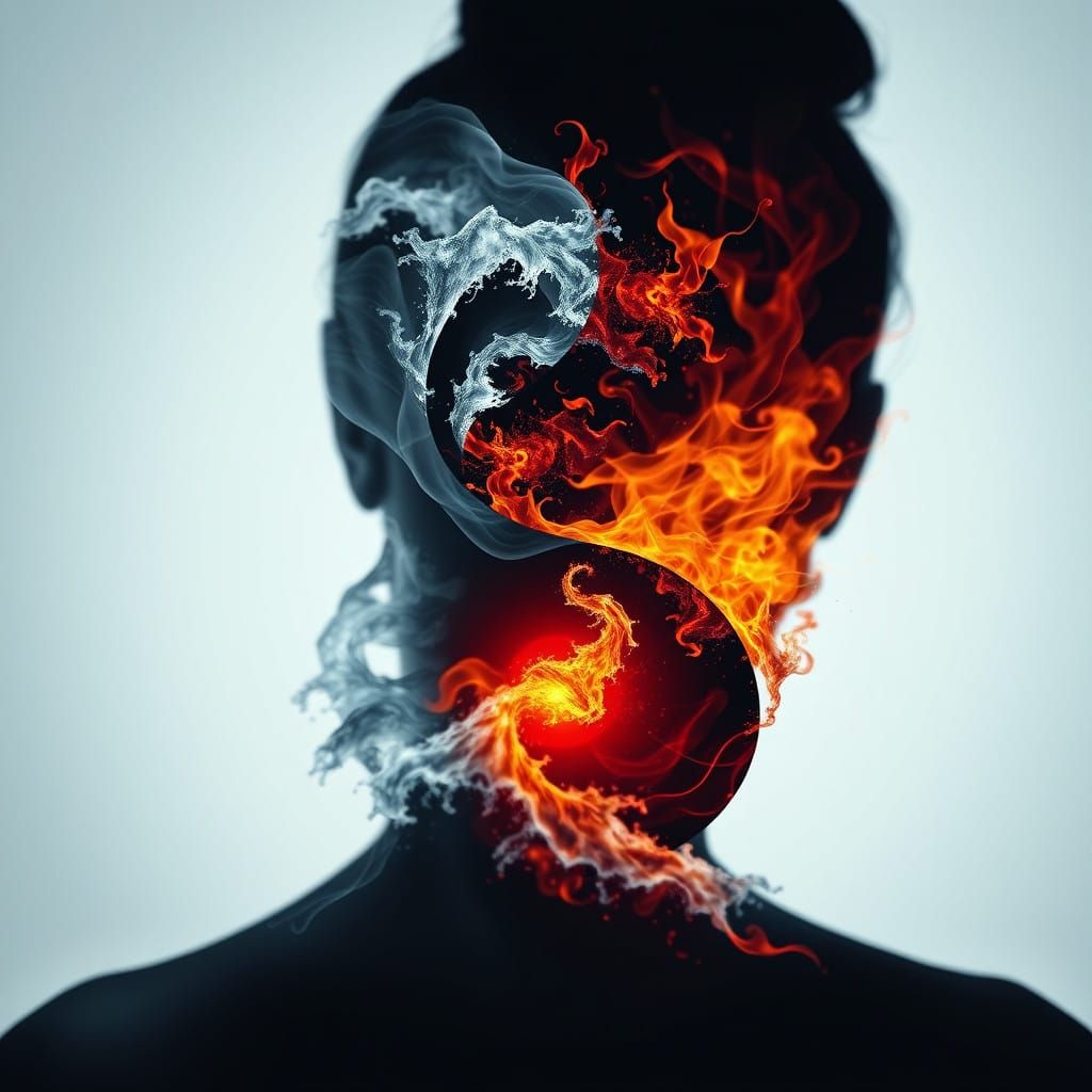 Ethereal Goddess in Yin-Yang Harmony