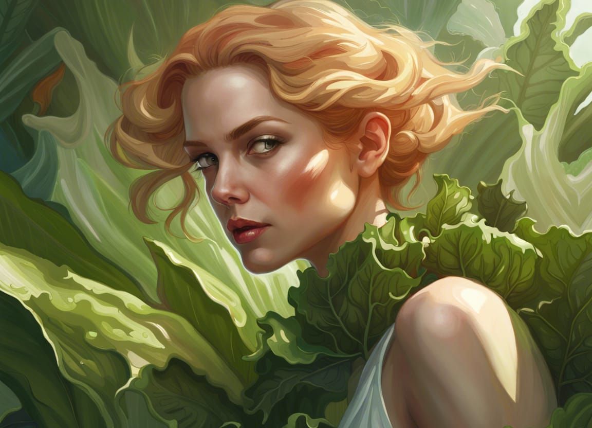 Surreal Snail Portrait with Celebrity Likeness