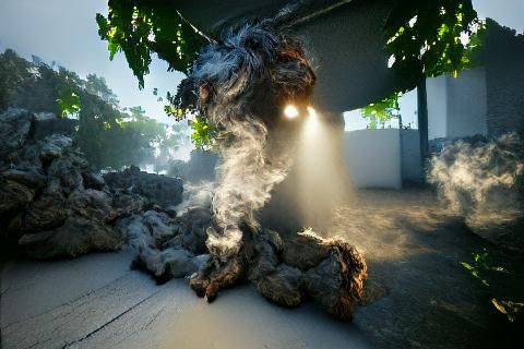 Smoke Monster with Volumetric Lighting in 8k