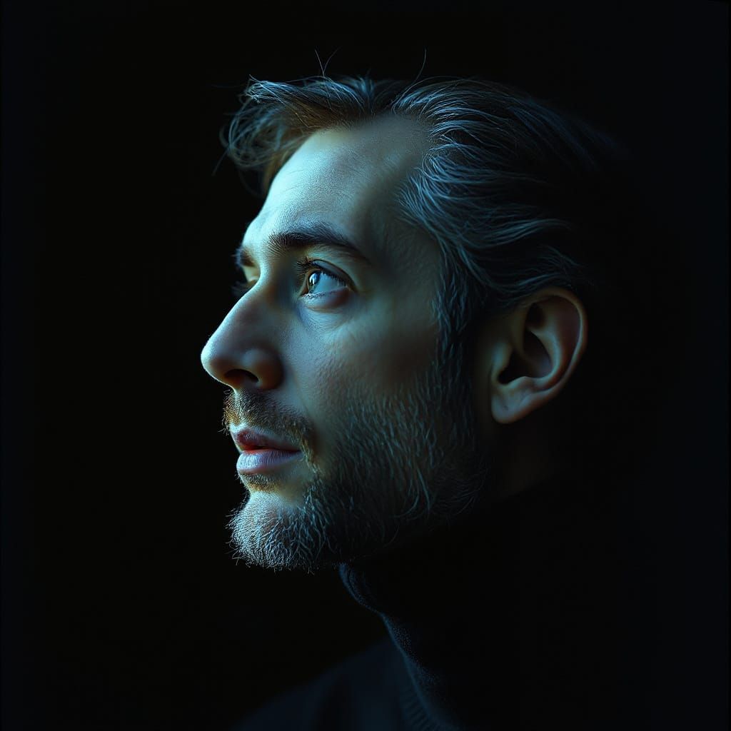 Surreal Portrait in Dreamlike Lighting with Mixed Media Tech...