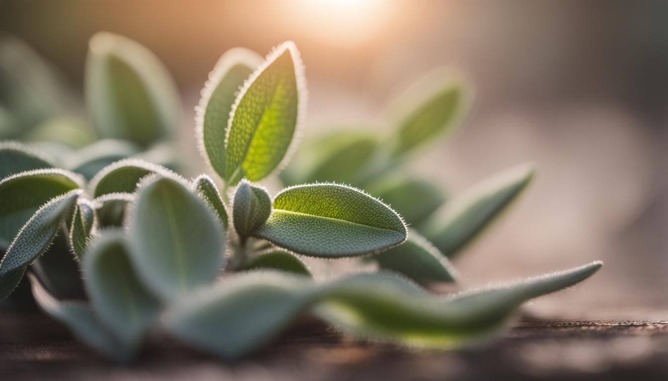 Sage Close-Up: Professional Photography with Bokeh