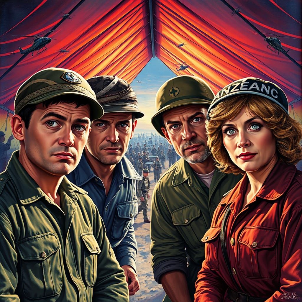 MASH Unit Team in Hyperrealistic Rendering