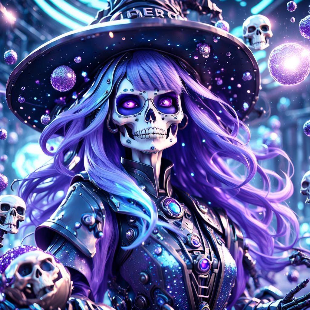 Skeleton Blueberry Witch