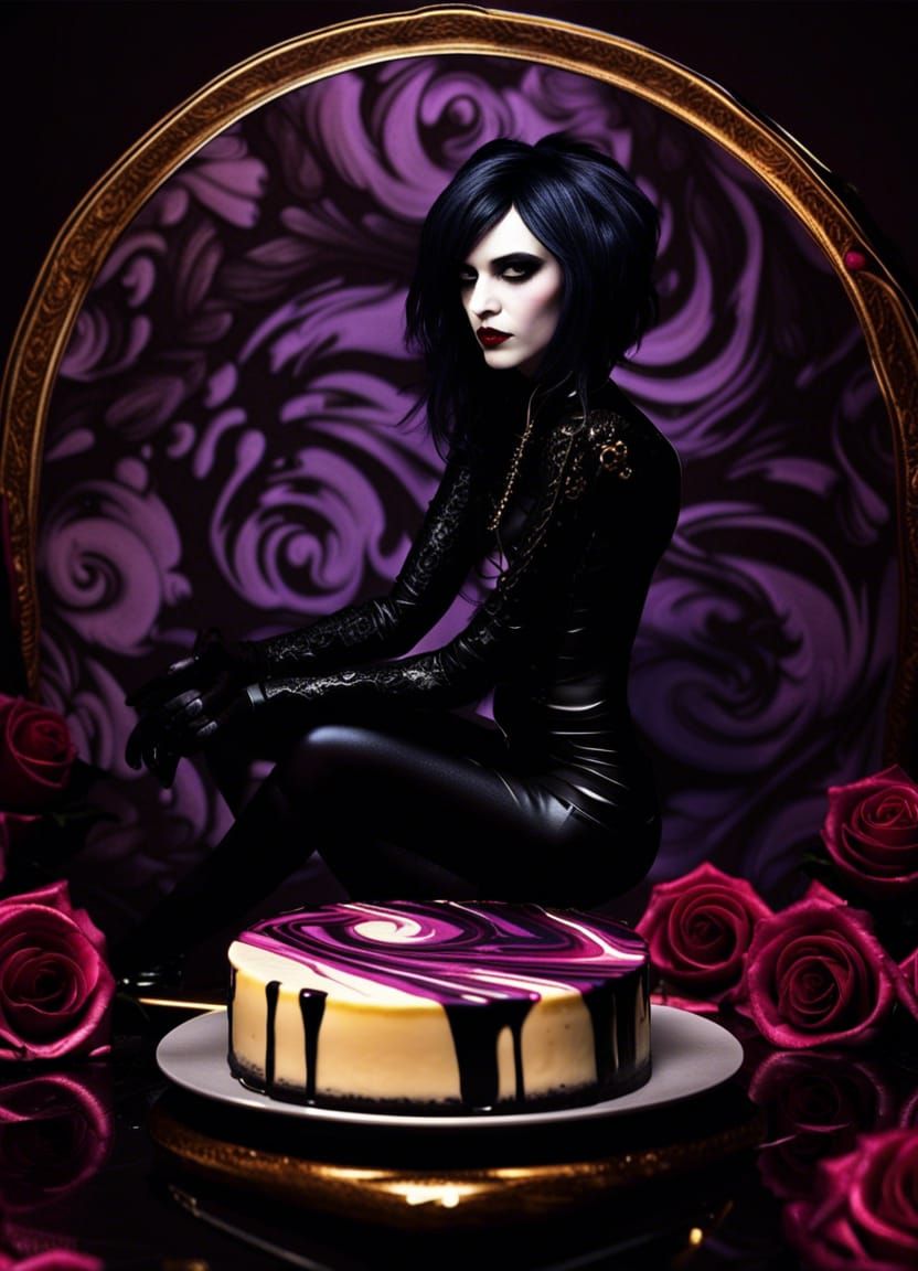 Goth cheesecake