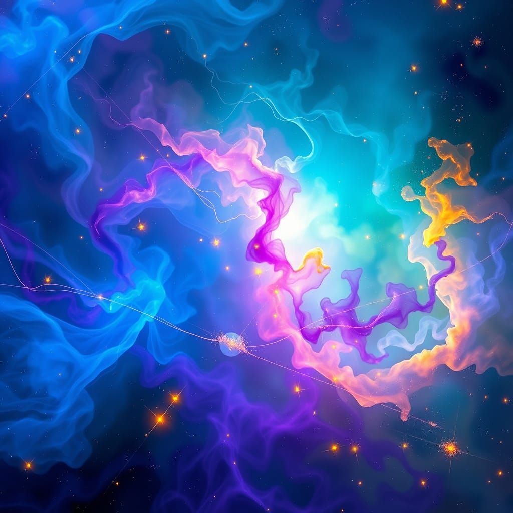 Ethereal Nebula Visualizing Intergalactic Communication