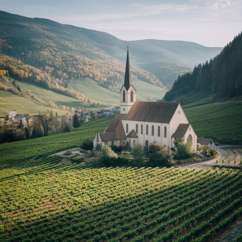 Breathtaking Valley of Vineyards in Alsace