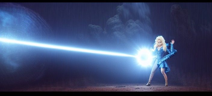 Dolly Parton Unleashes Kamehameha in Epic Digital Art