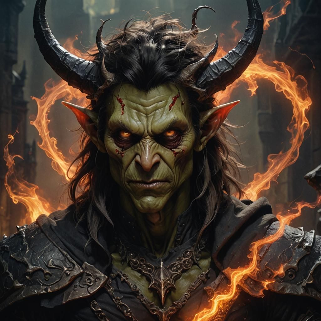 Handsome Goblin Devil Hybrid Portrait