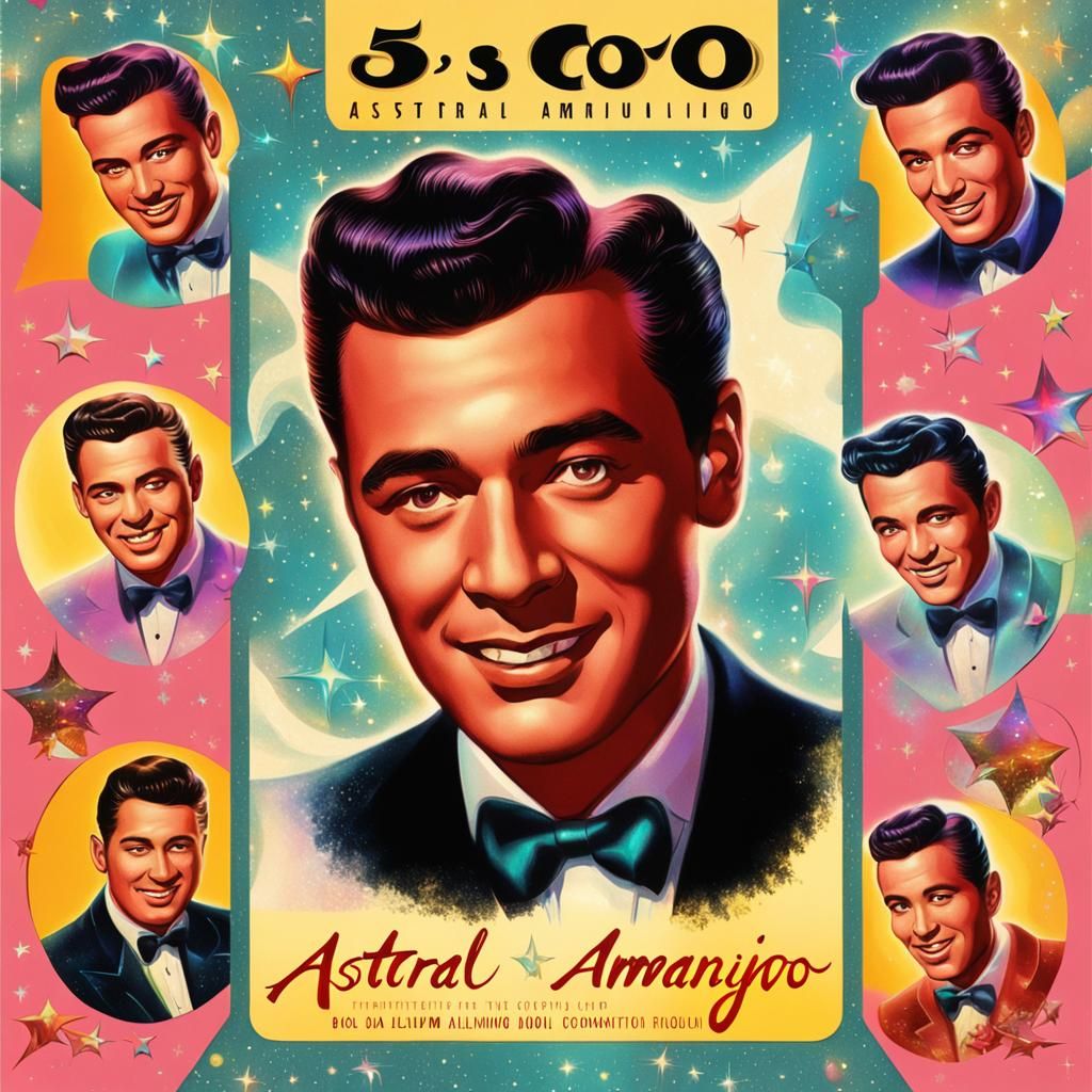 Retro Album Cover in Pablo Amaringo Style