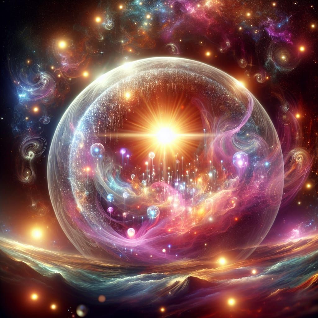 Luminous Depiction of Astral Planet Hiranyaloka