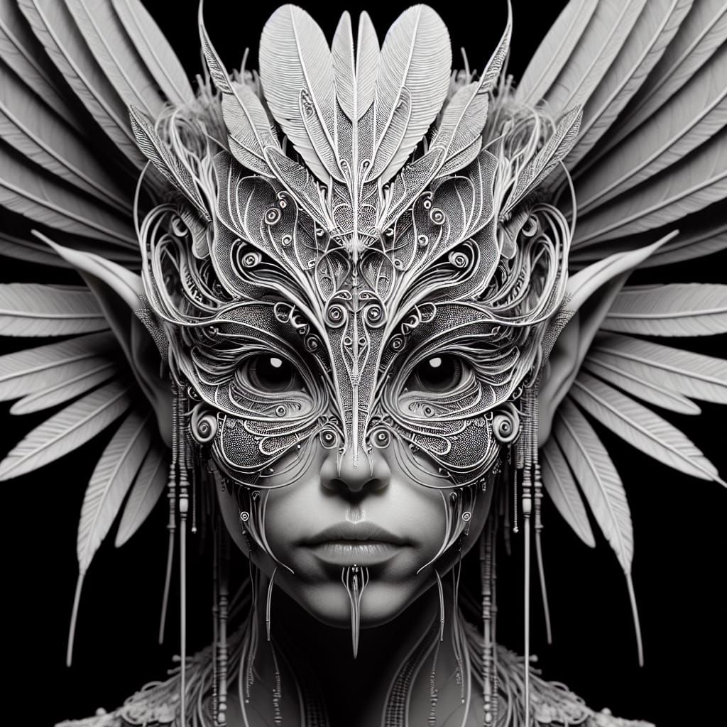 Intricate Portrait of a Cree Fairy in Hyperrealism