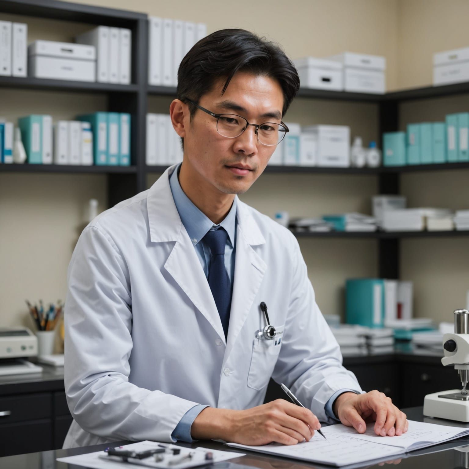 Sensual Asian Pathologist Portrait