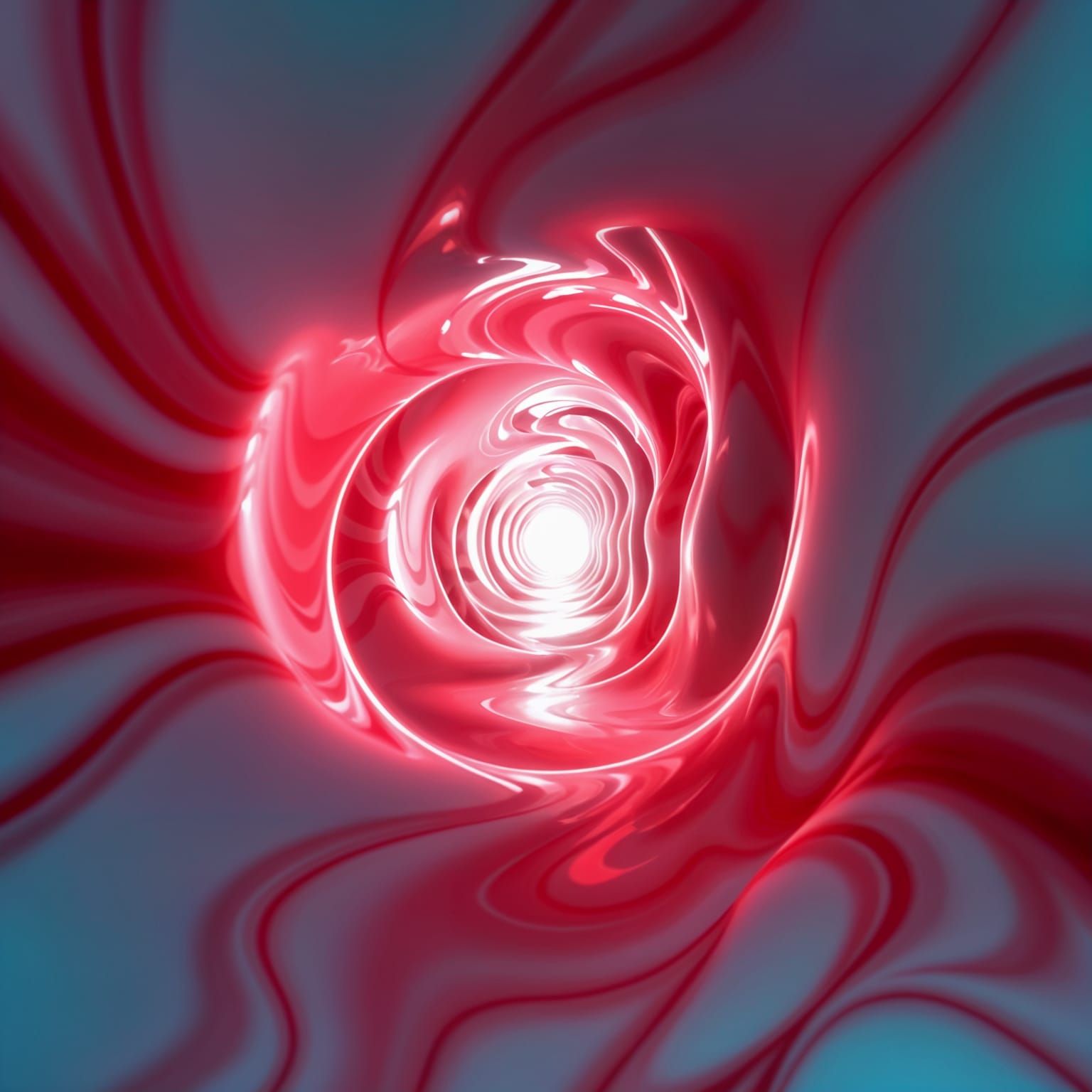 Surreal Fractal Hotel in Cyberpunk Style