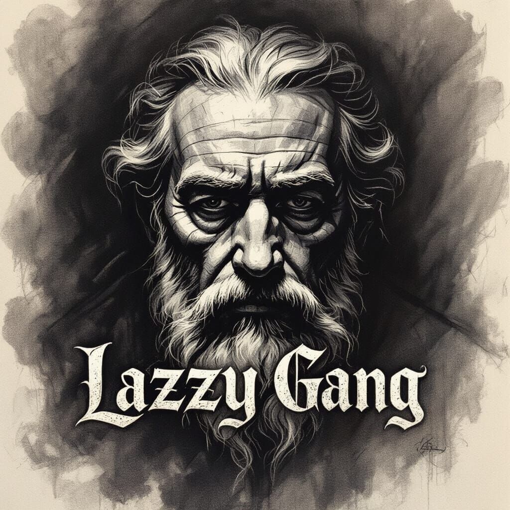 Philosophical Rap Logo for Lazzy Gang
