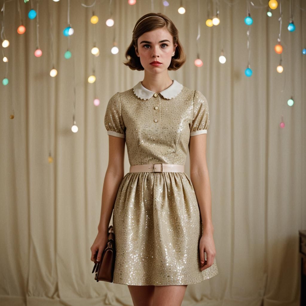 Elegant 1960s Party Portrait in High-End Style