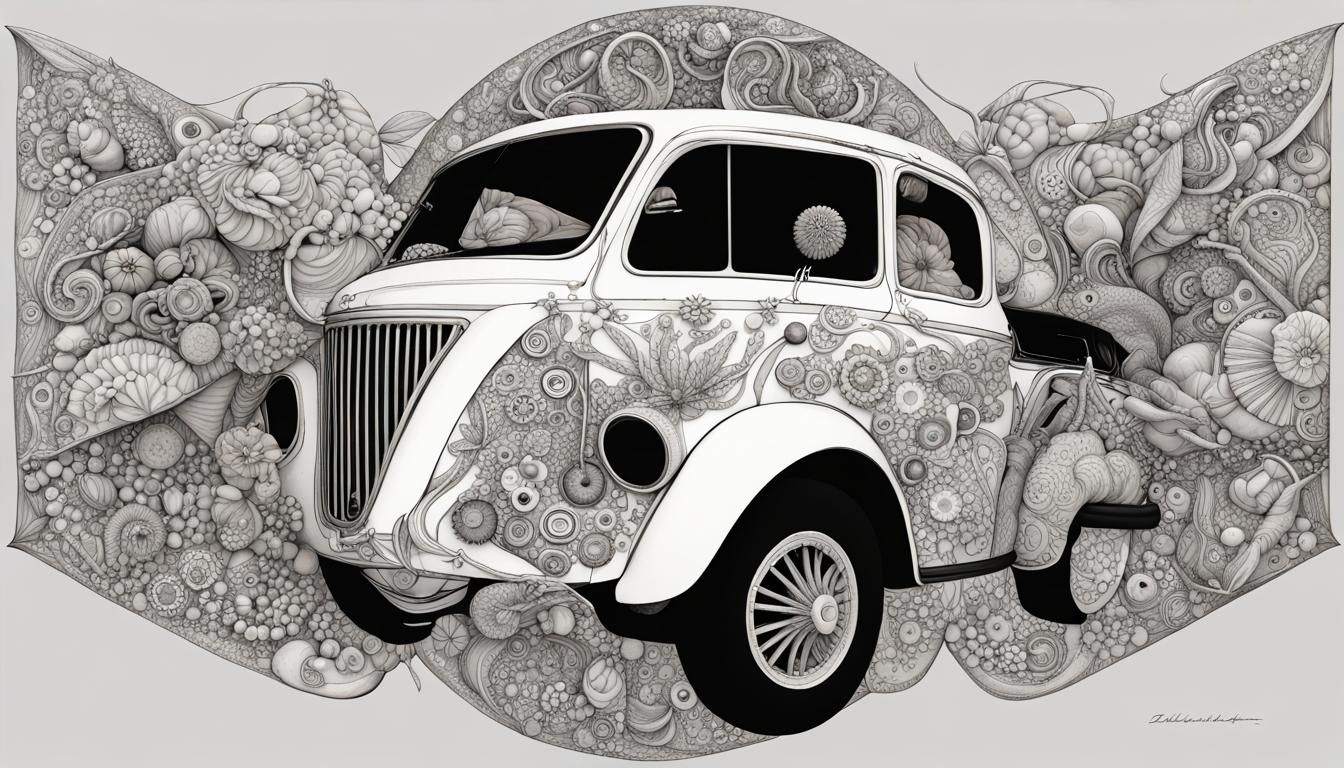 Abstract Flora and Skeletal Structure Design