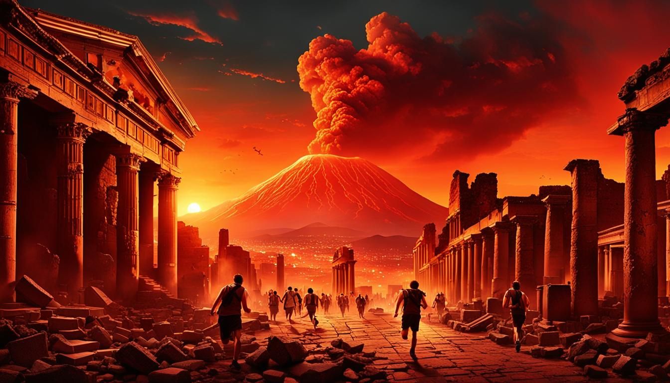 Pompeii Destruction: Volcanic Eruption and Chaos