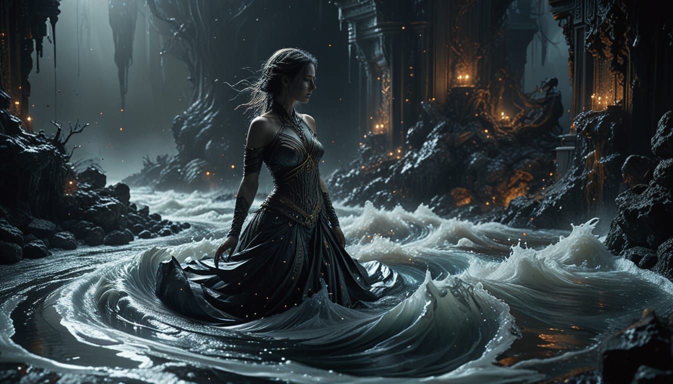 Mystic Artist Conjures Dark, Twisting River