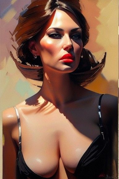 Hyperrealistic Portrait of a Naughty Mistress