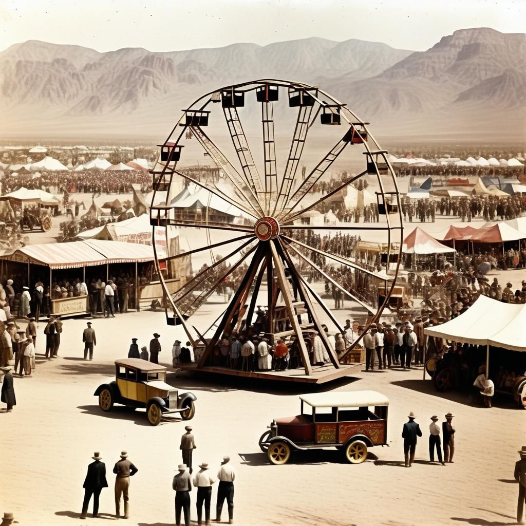 Vintage Carnival in the Desert, 1930s Style