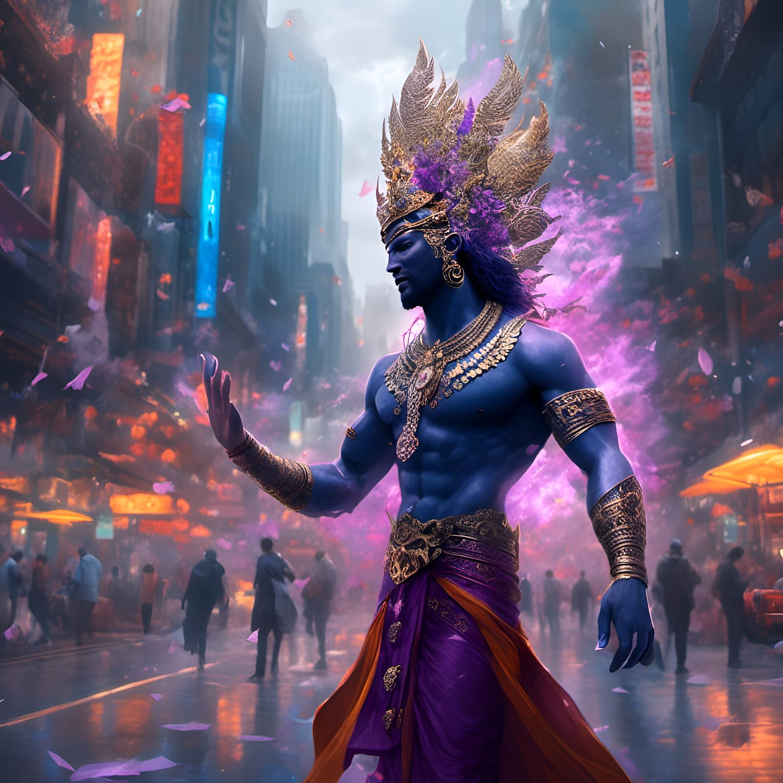 Kalki Avatar in City Street