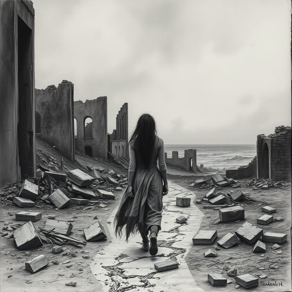 Apocalyptic Smyrna: Woman in a Desolate Landscape