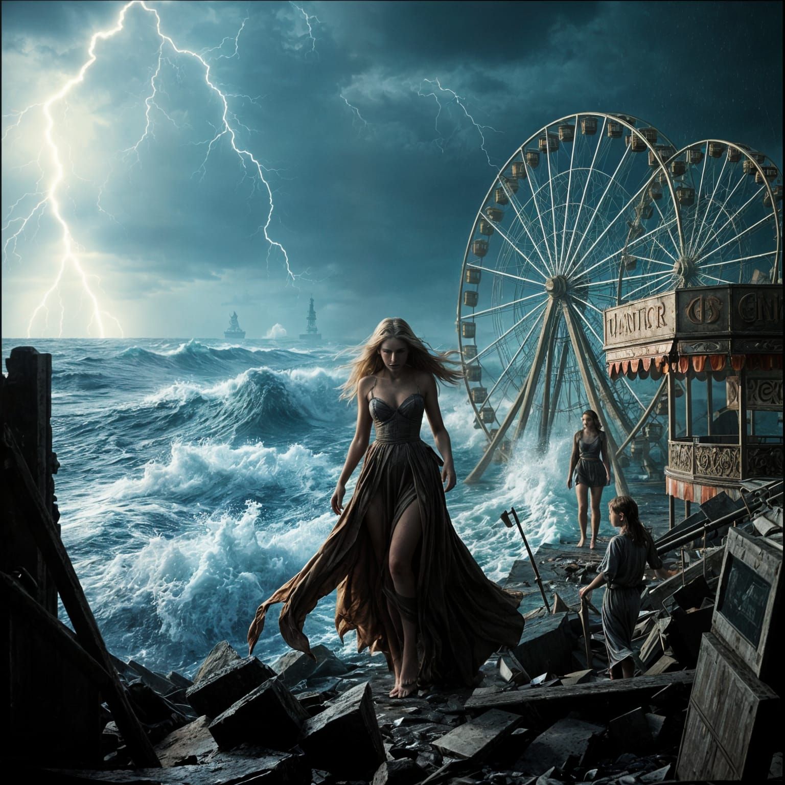 Stormy Seas Swallow Ancient Carnival Ruins