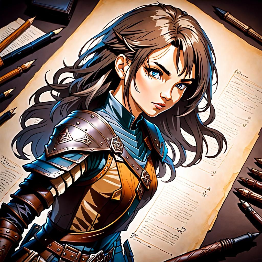 Hyperdetailed Ranger Illustration in Baldur's Gate