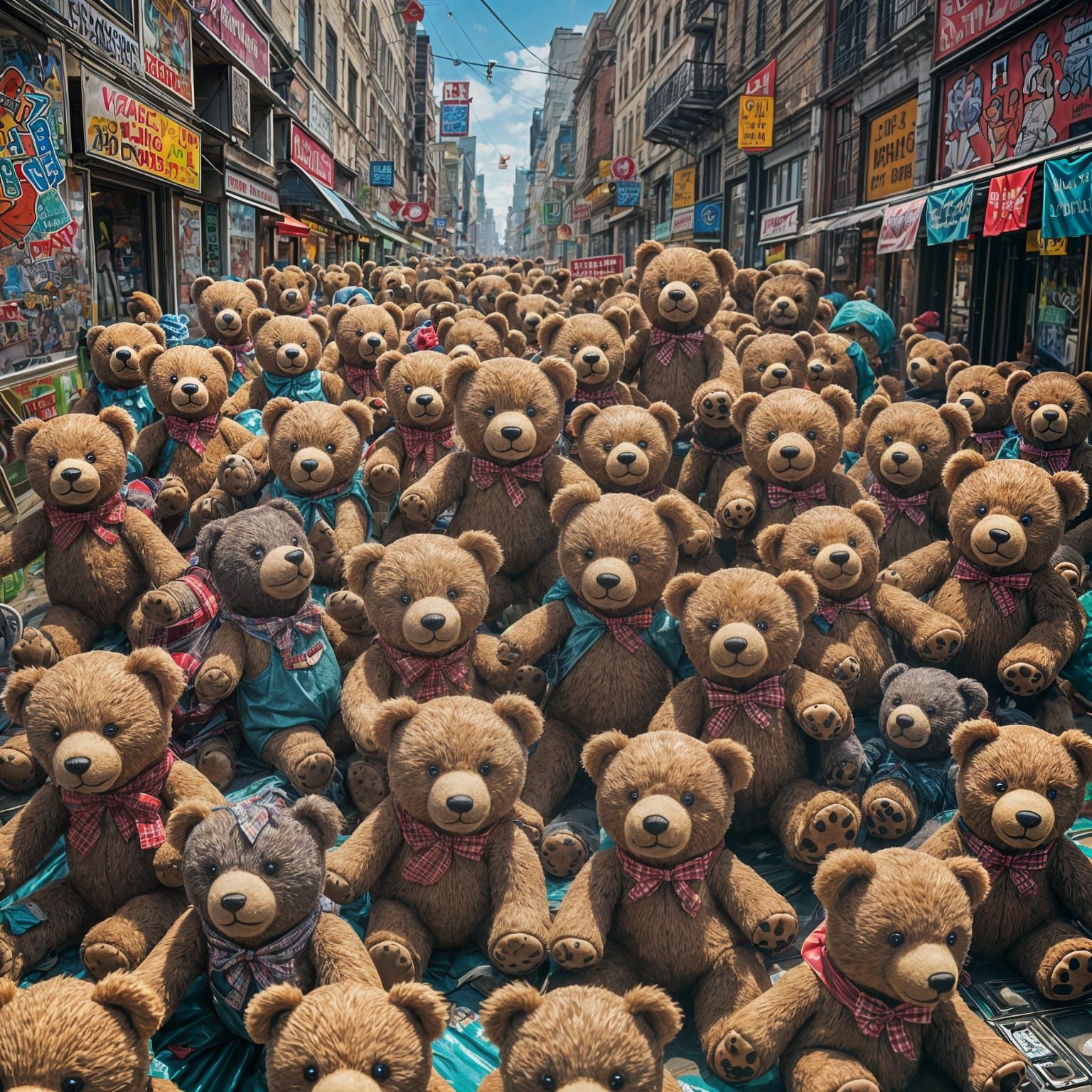 Teddy Bears Gone Wild: An AI Interpretation