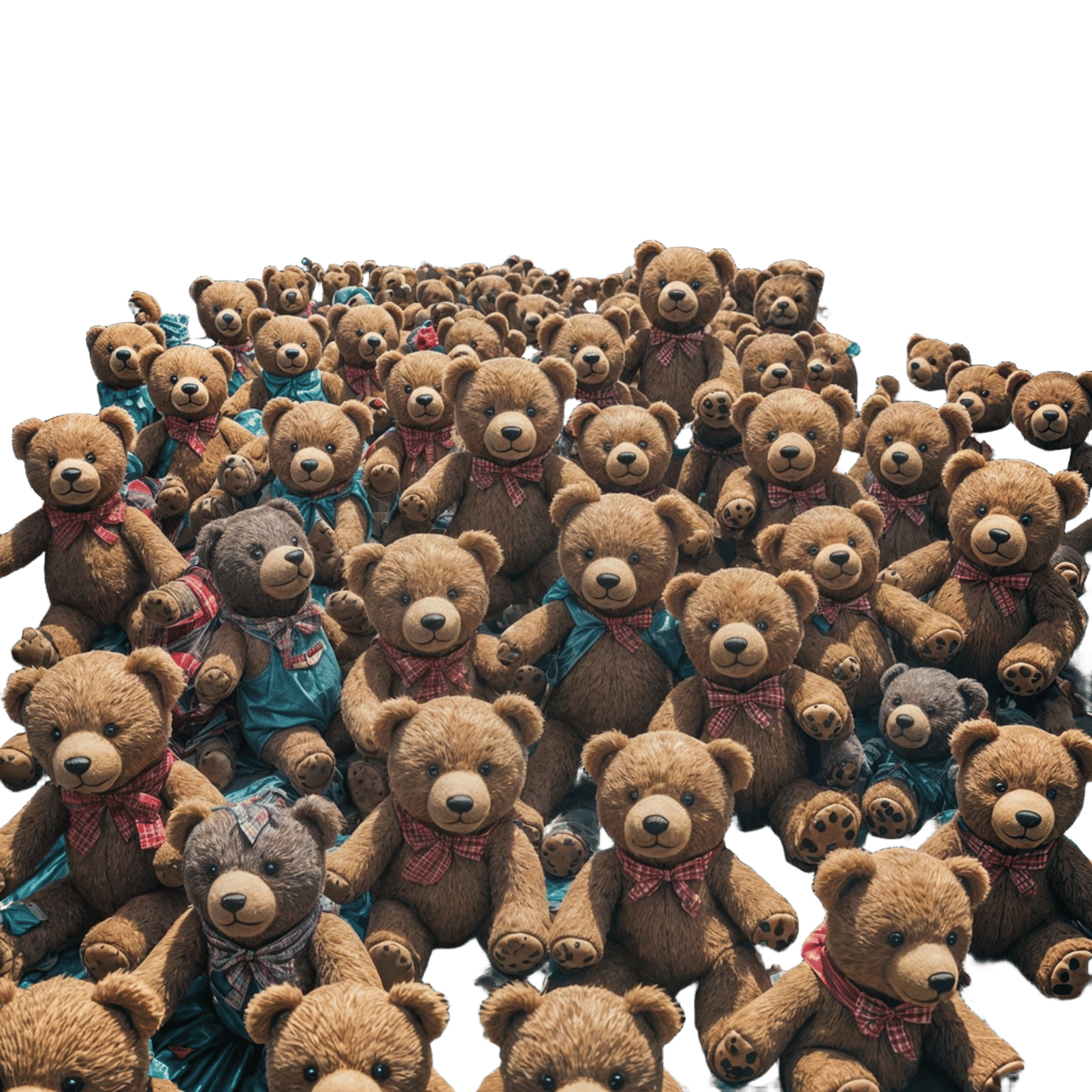 Teddy Bears Gone Wild: A Playful Scene