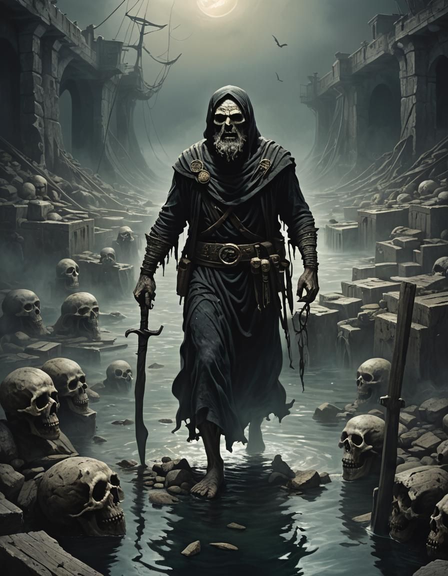 Sinister Greek Ferryman of the Underworld