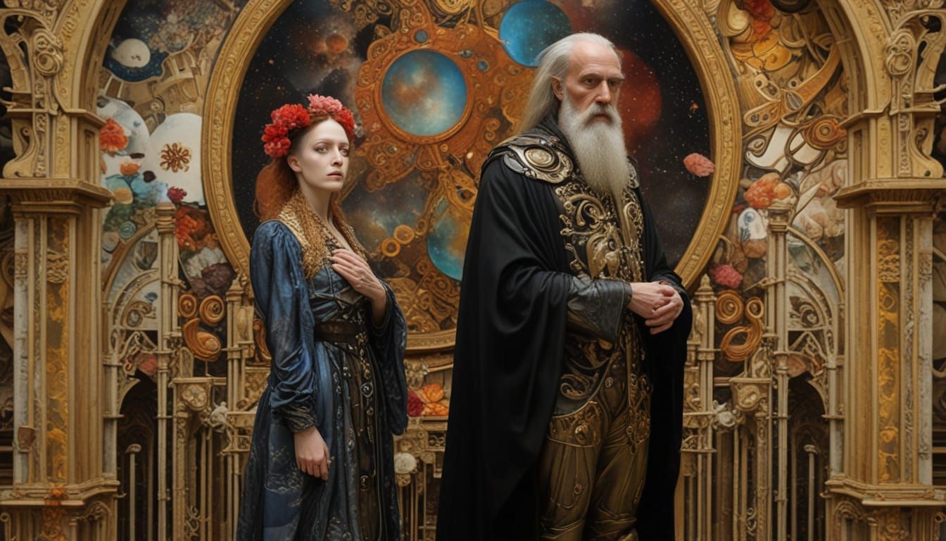 Klimt-Inspired Post-Apocalyptic Paradise