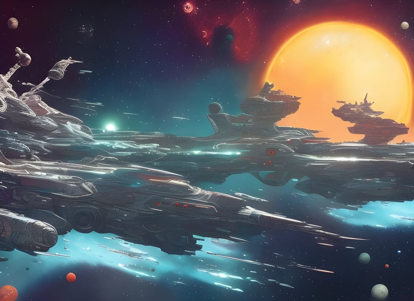 Epic Space Battle at Orion's Shoulder