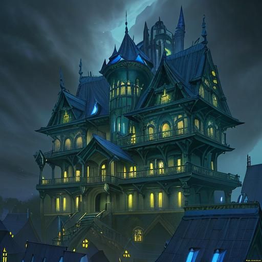 Midnight Blue Mansion