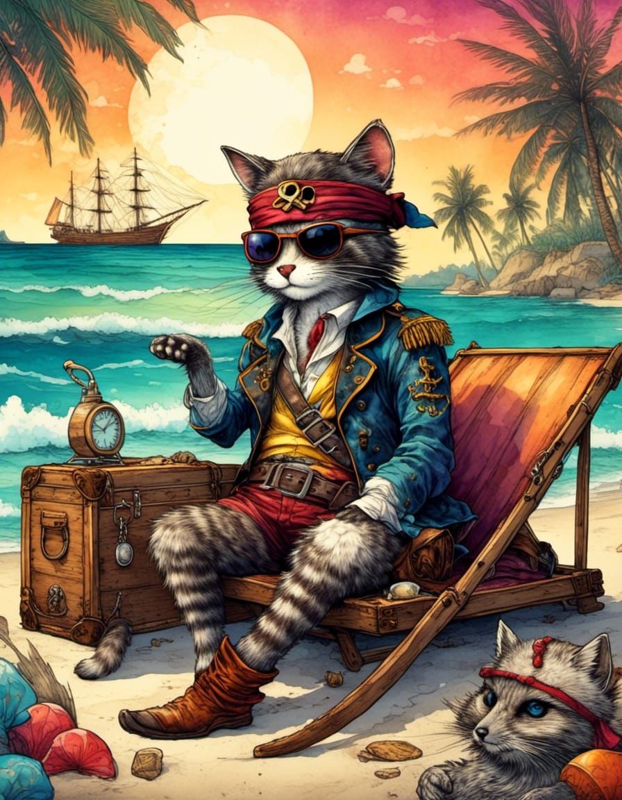 Pirate relaxing