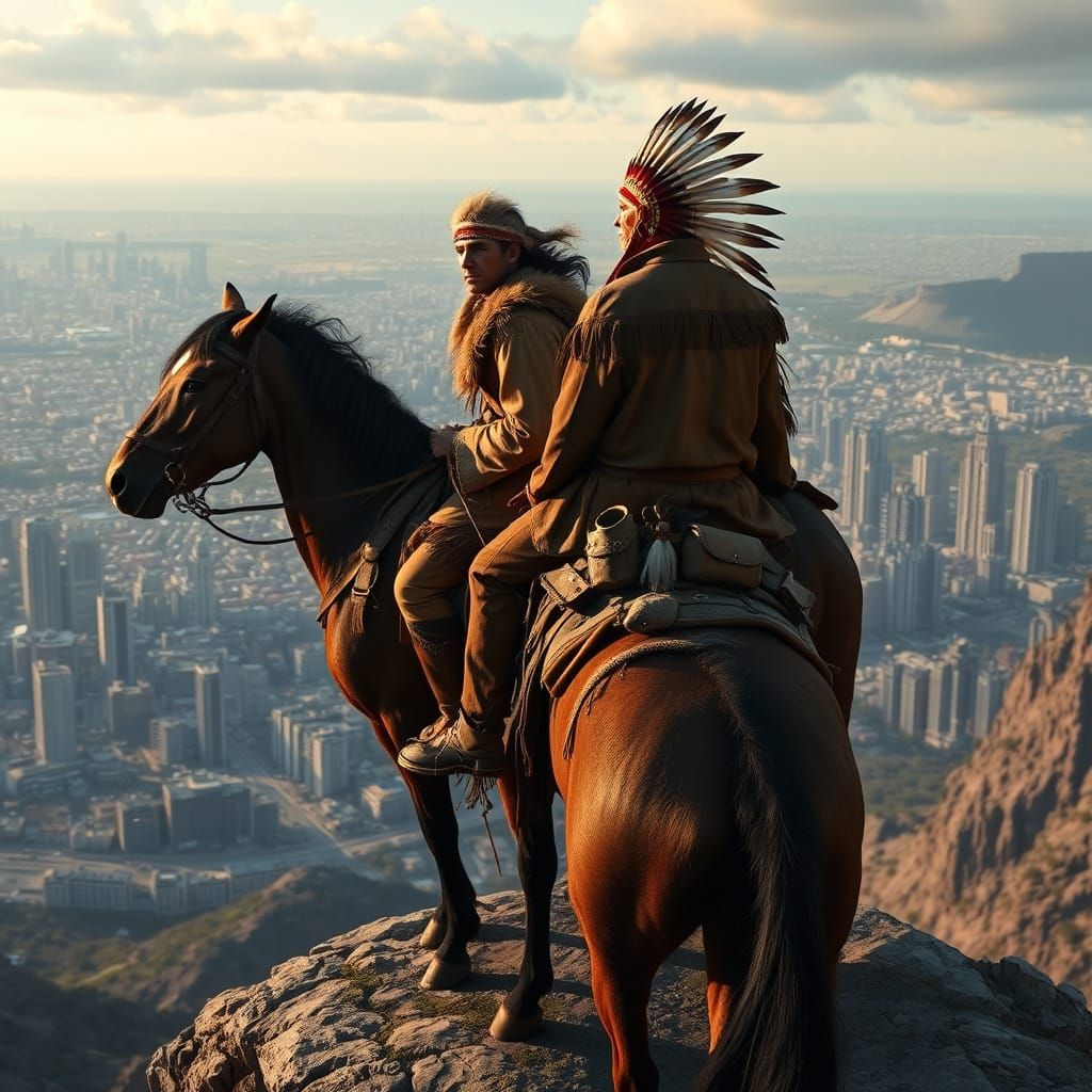 Nostalgic Fur Trapper and Chief Overlook City
