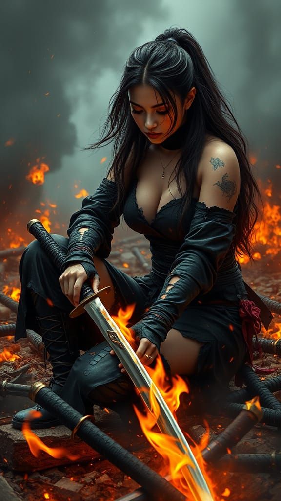 Burning Ninja in Despair