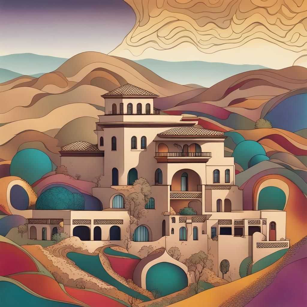 Colorful Moroccan Villa with Persian and Andalusian Elements