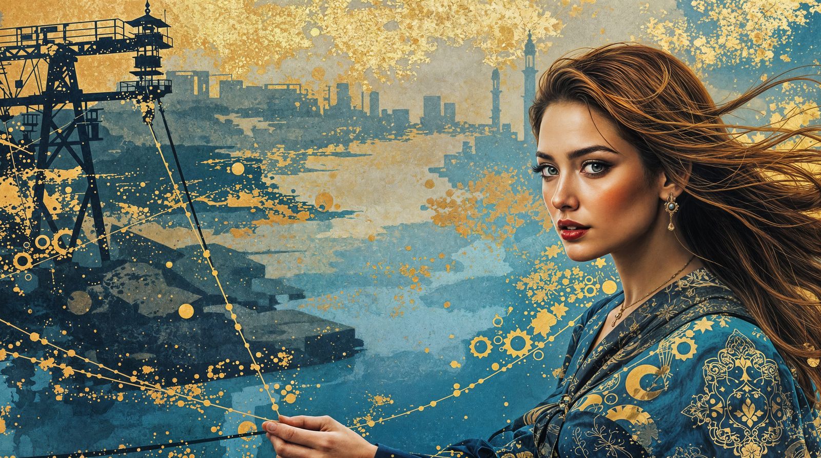 Rich Textured Artwork Along Huế's Perfume Riverbanks