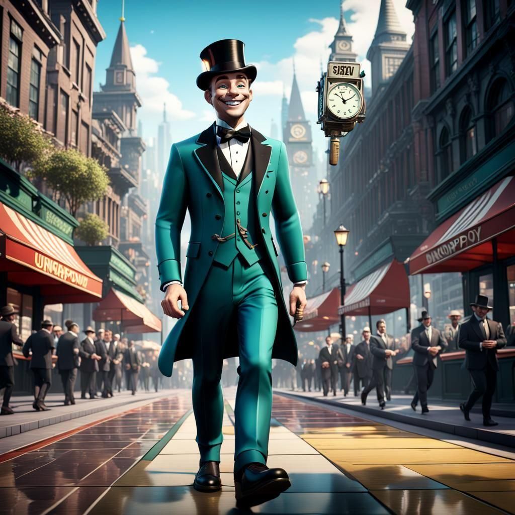 Young Monopoly Man on the Boardwalk