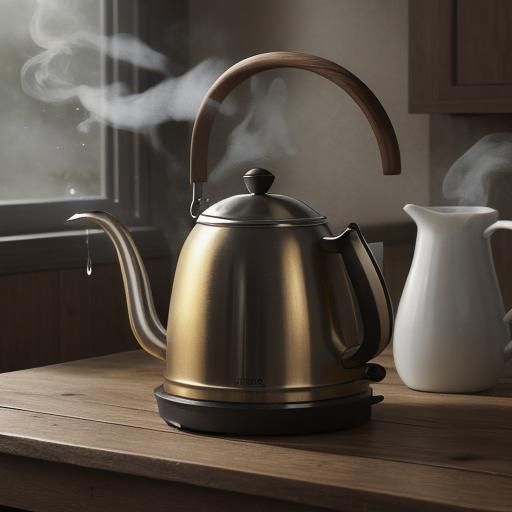 Cozy Kettle Still Life in Warm Light