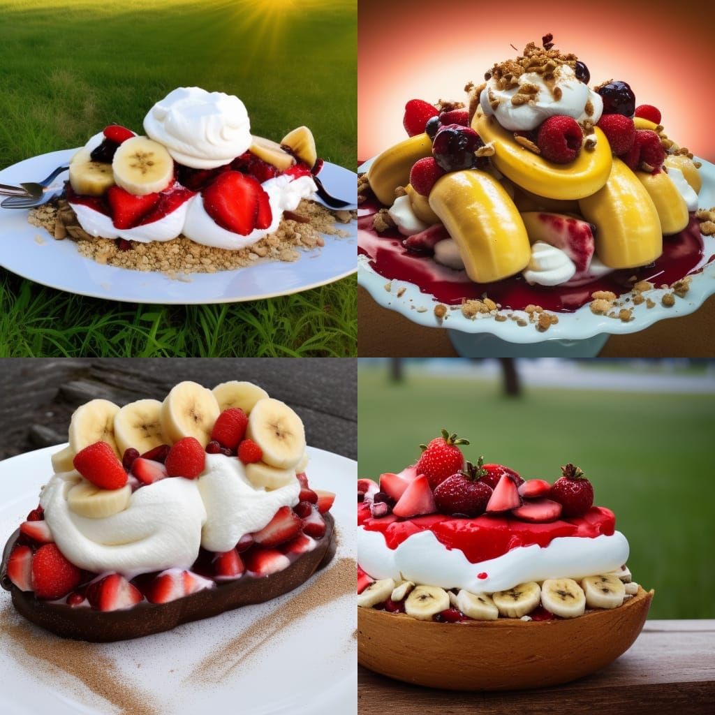 Banana Split Cow in Divine Sunshine