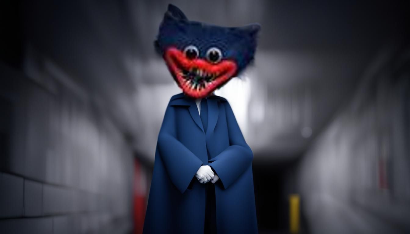 Dark Subway Platform in Shadow