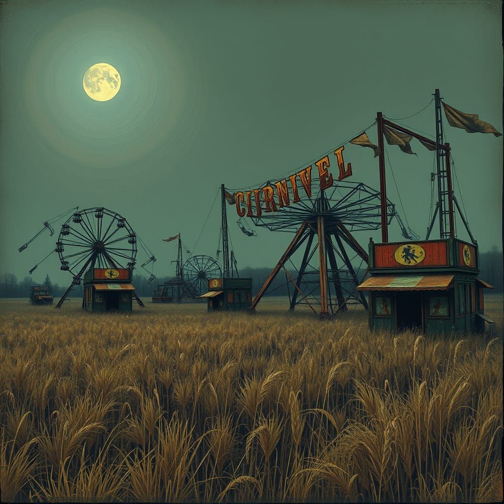 Sinister Carnival Under the Full Moon
