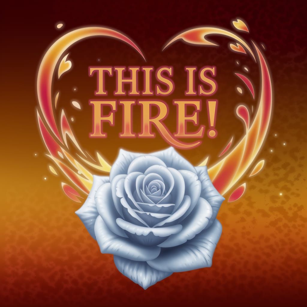 Photo realistic. In the foreground, a large white rose float...