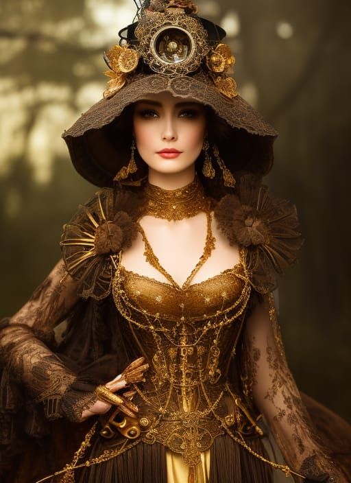 Steampunk Beauty Selling Snake Oil