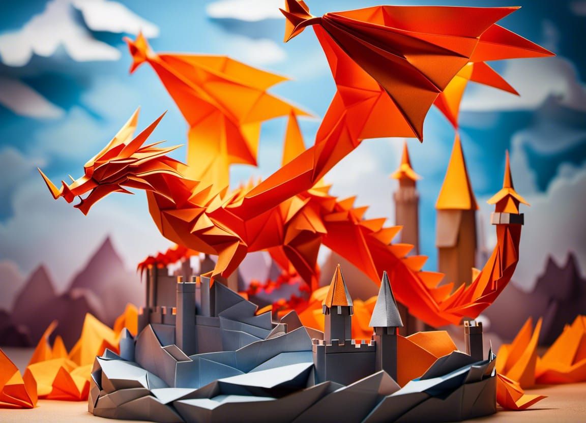 Irony is an Origami Fire Breathing Dragon