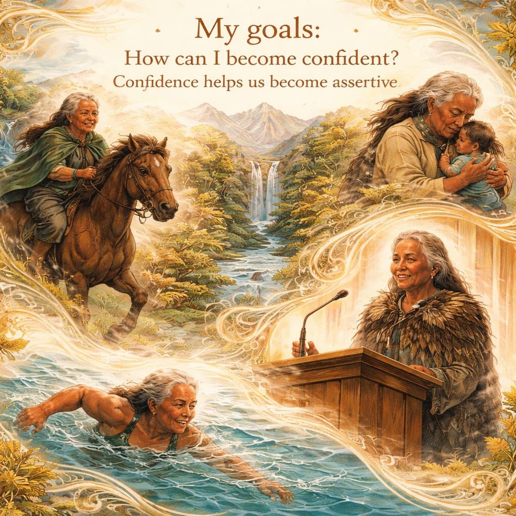 Maori Woman's Journey in Surreal Art